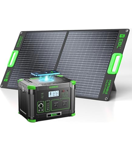 Amazon.com: 300W Portable Power Station with 100W Foldable Solar